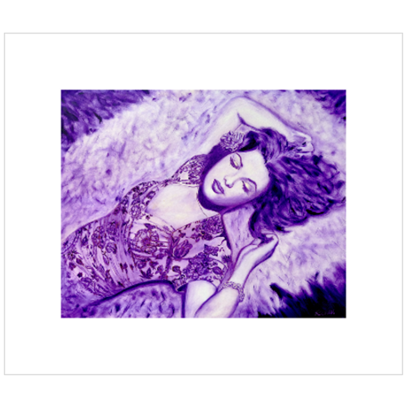Purple Woman Painting